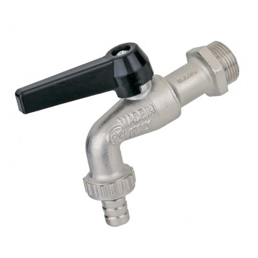 Кран водоразборный шаровый Bugatti НР 3/4"*20 штуцер с накидной гайкой