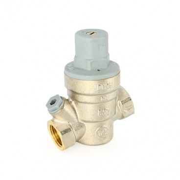 Uni-Fitt Редуктор давления мембранный 1/2" ВВ (1-6 бар) никелированный с отв. под манометр