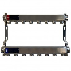 Коллектор WAAG 1"х3/4", 8 вых., сталь нерж.(без запорной арматуры)