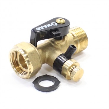 WAAG Вентиль отсечной KAV 3/4, PN 10, со сливным краном для расширительных баков (латунь)